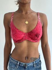 BEST PICKS | small red iridescent print bikini set