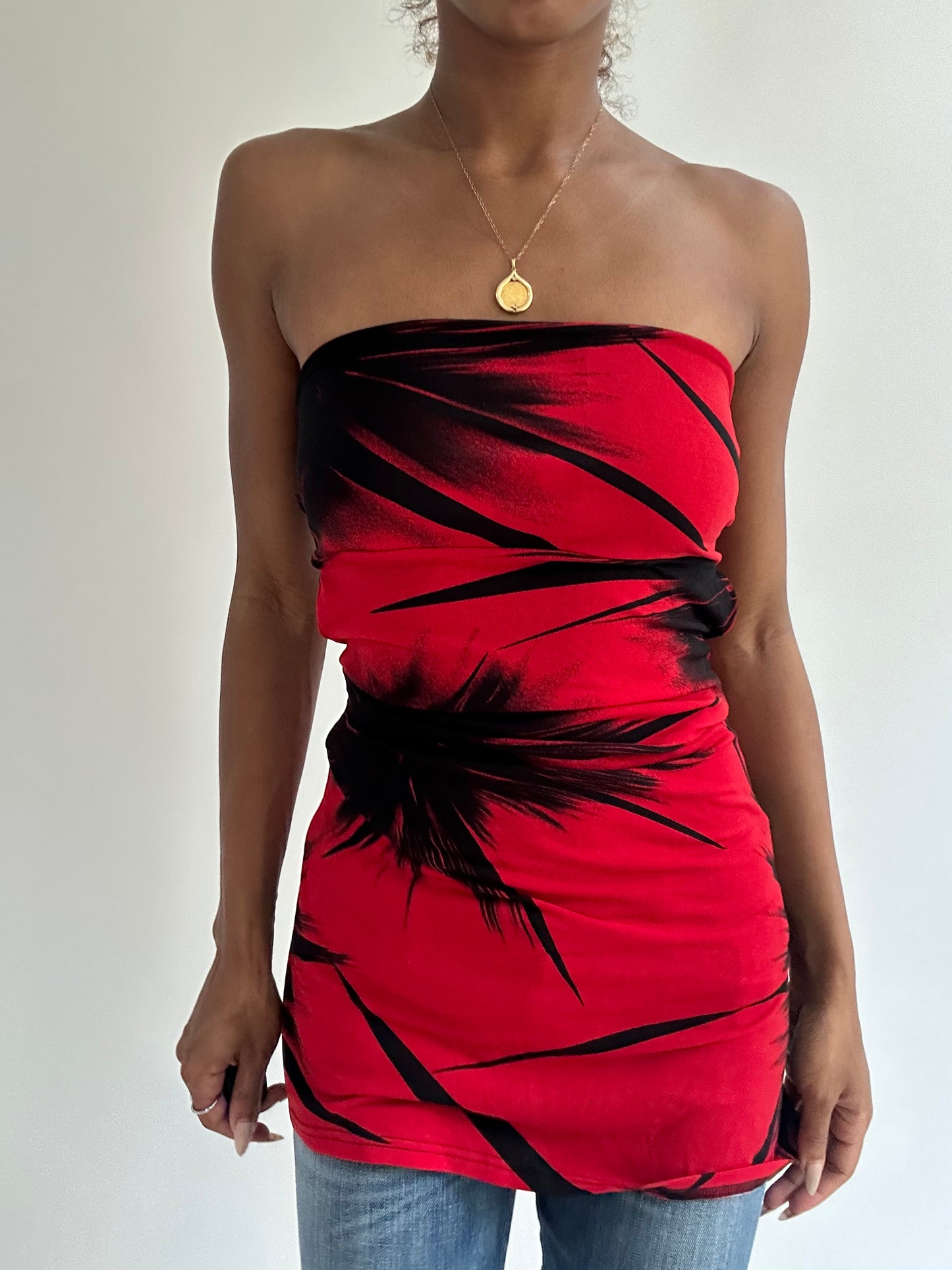 BEST PICKS | small red and black bandeau top