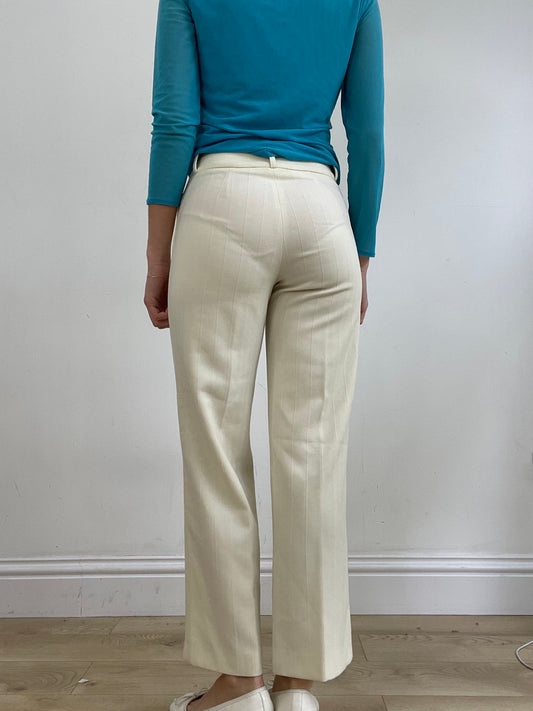💻💚vintage edit twenty-four | small beige straight leg trousers