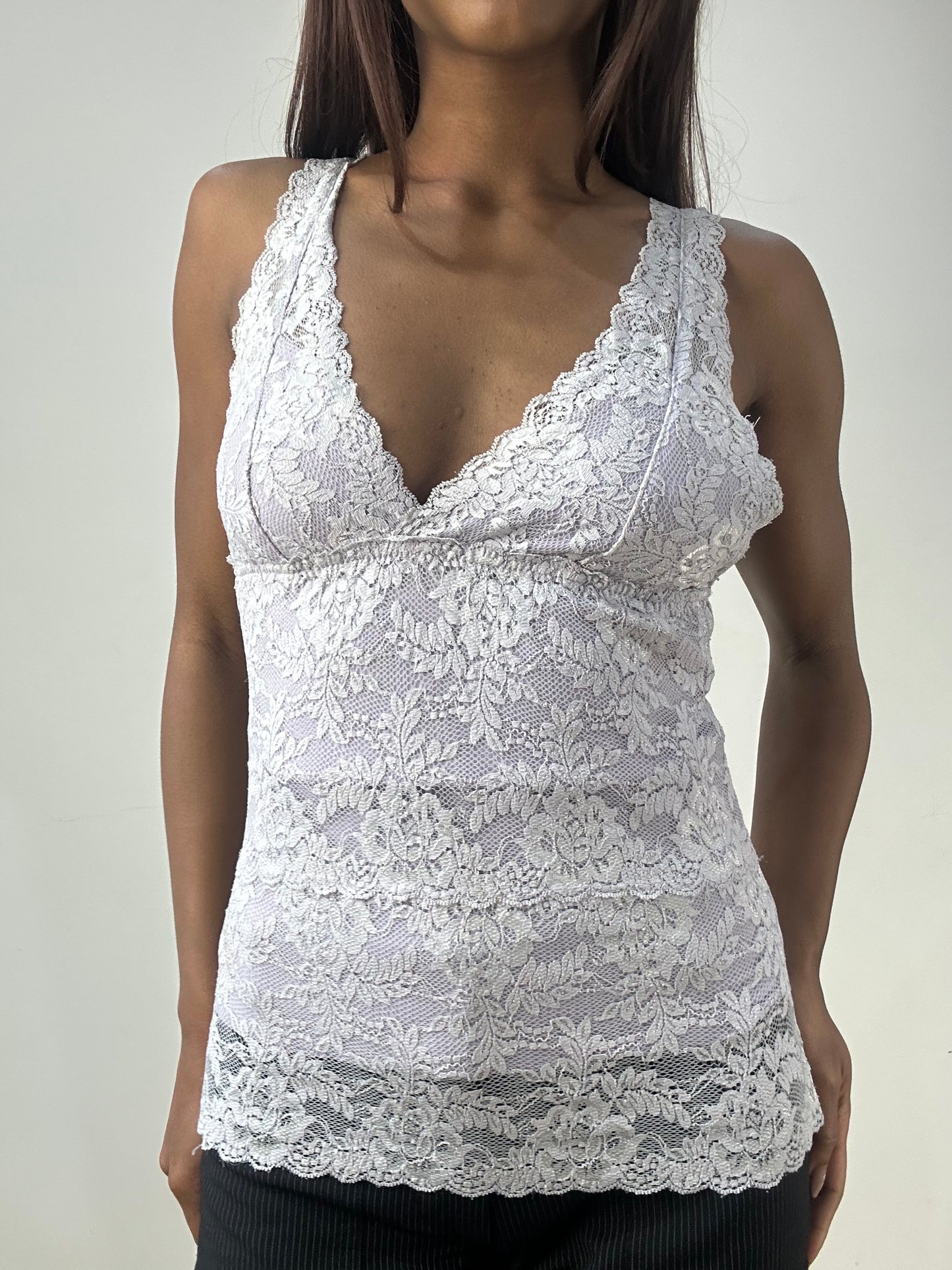 BEST PICKS | small lilac lace cami top