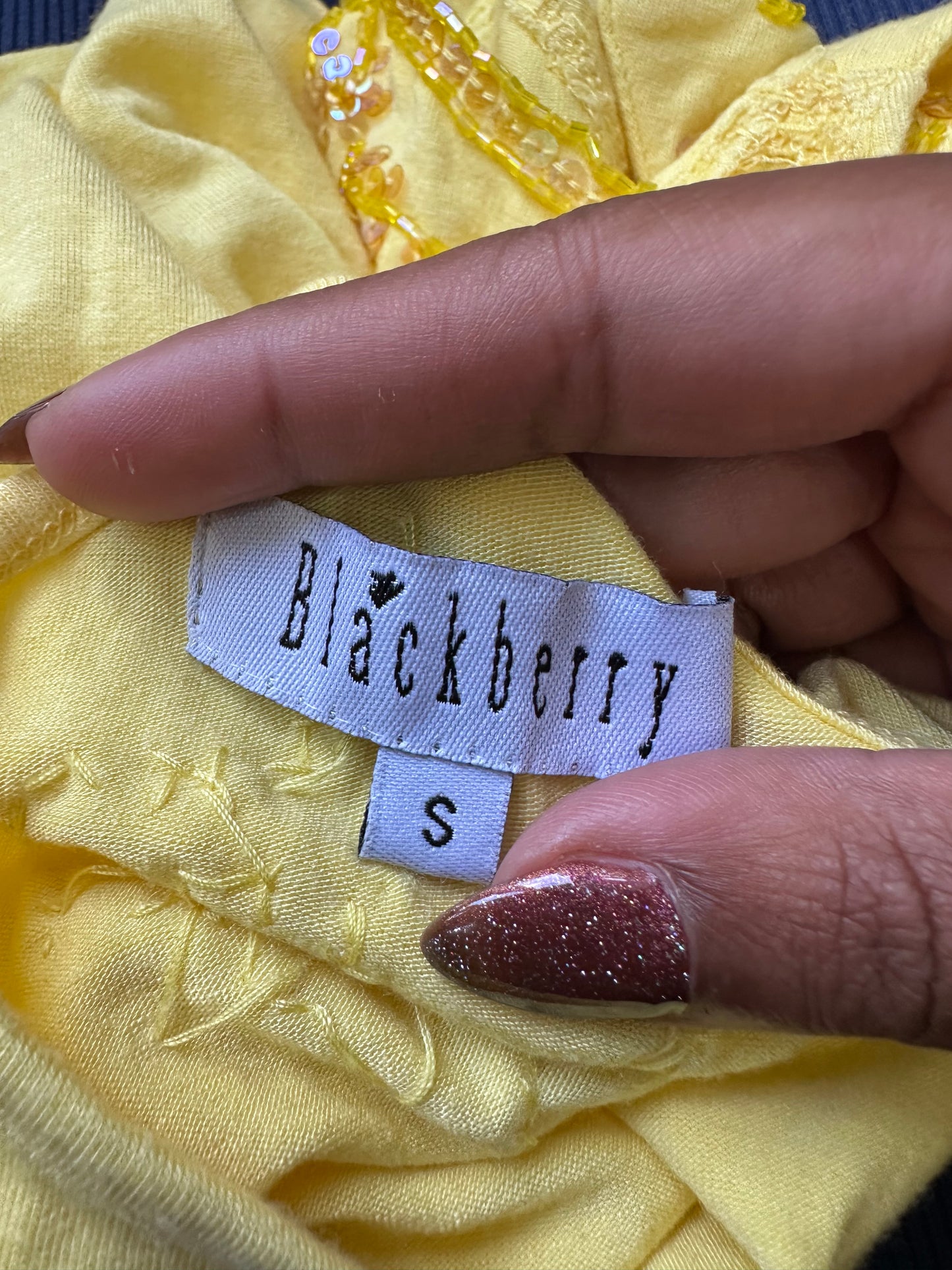 BEST PICKS | small yellow beaded tank top