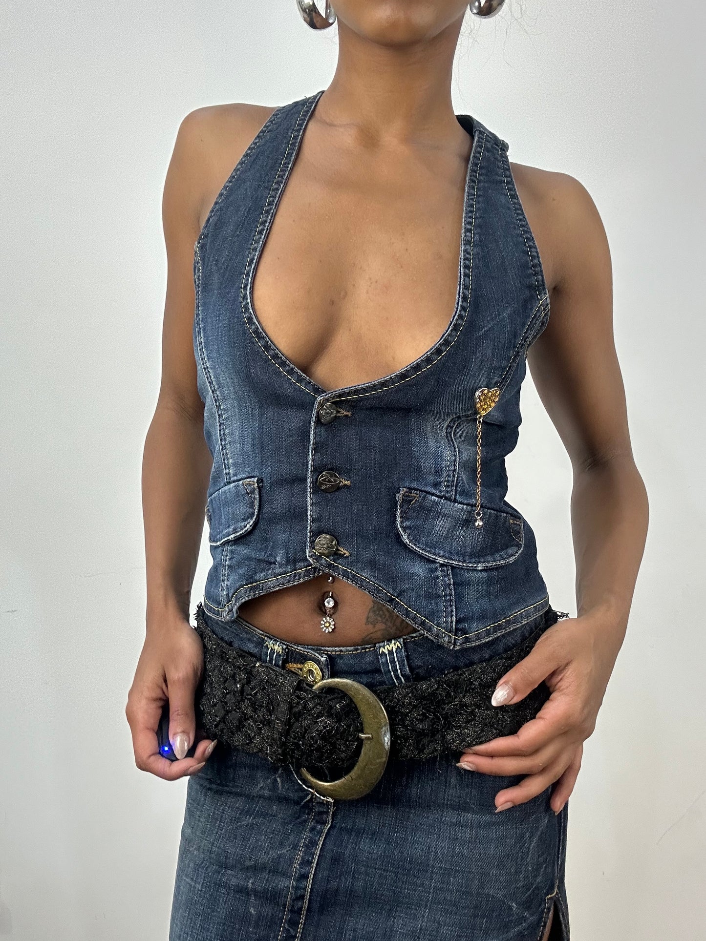 BEST PICKS | chunky black woven belt with statement buckle