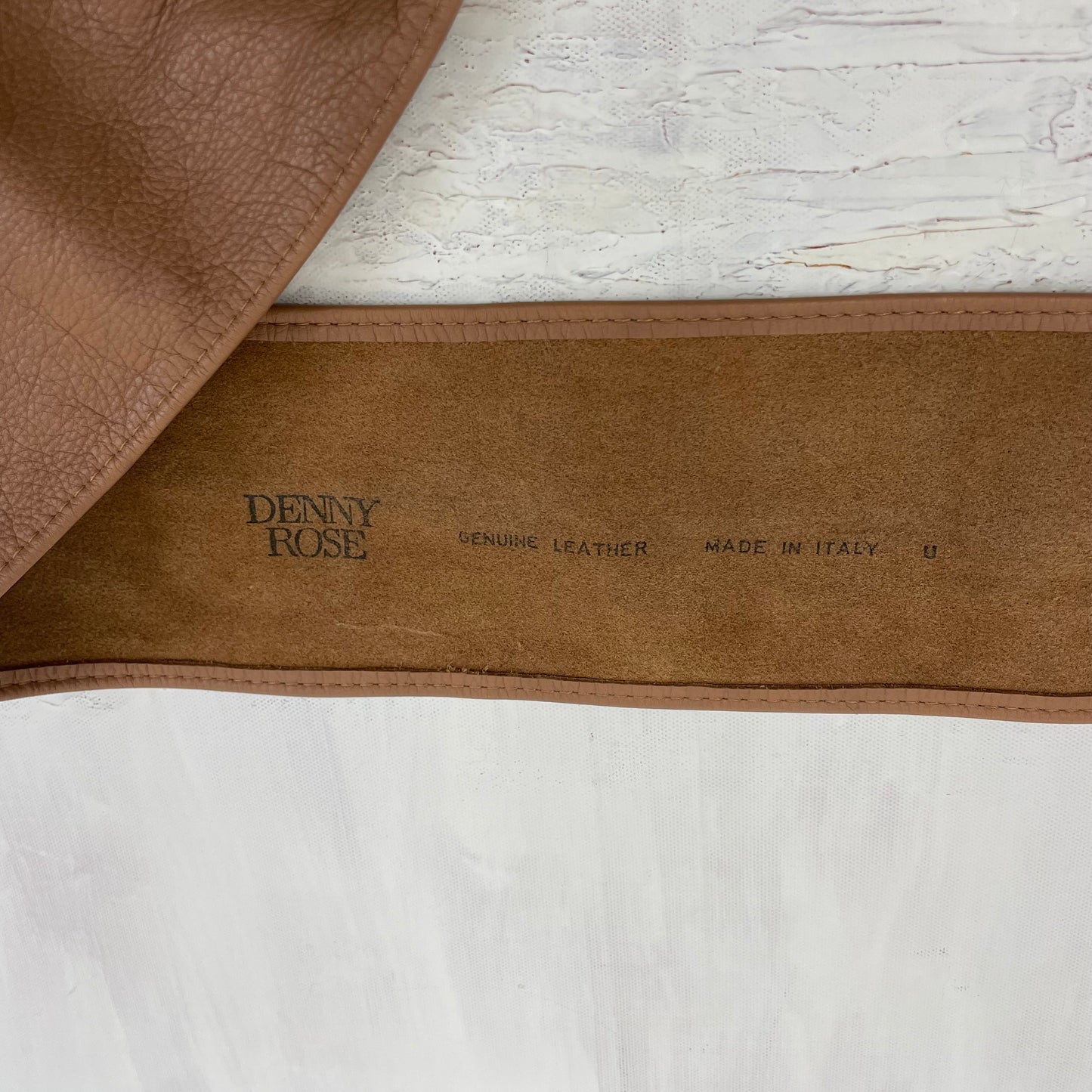 PARIS HILTON DROP | brown soft leather belt with diamanté buckle