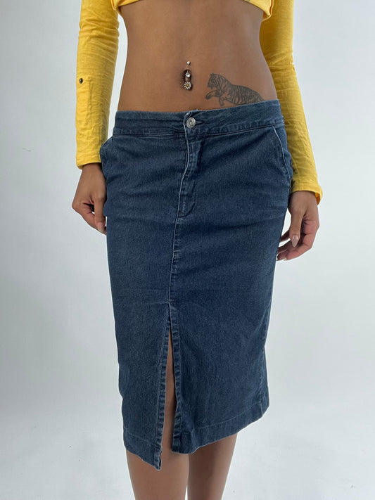 BEST PICKS | small blue only denim midi skirt