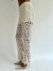 BEST PICKS | small white old zara crochet trousers