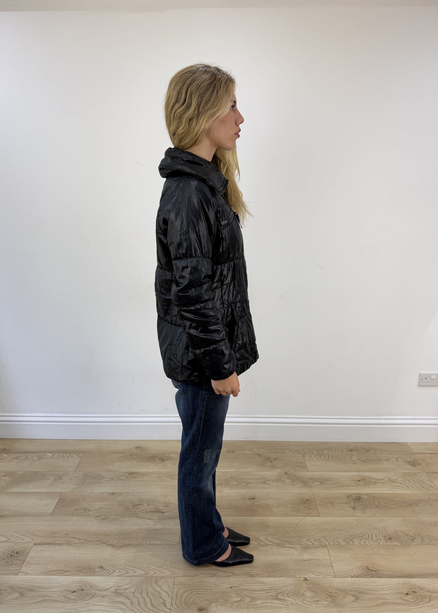 medium black puffer jacket