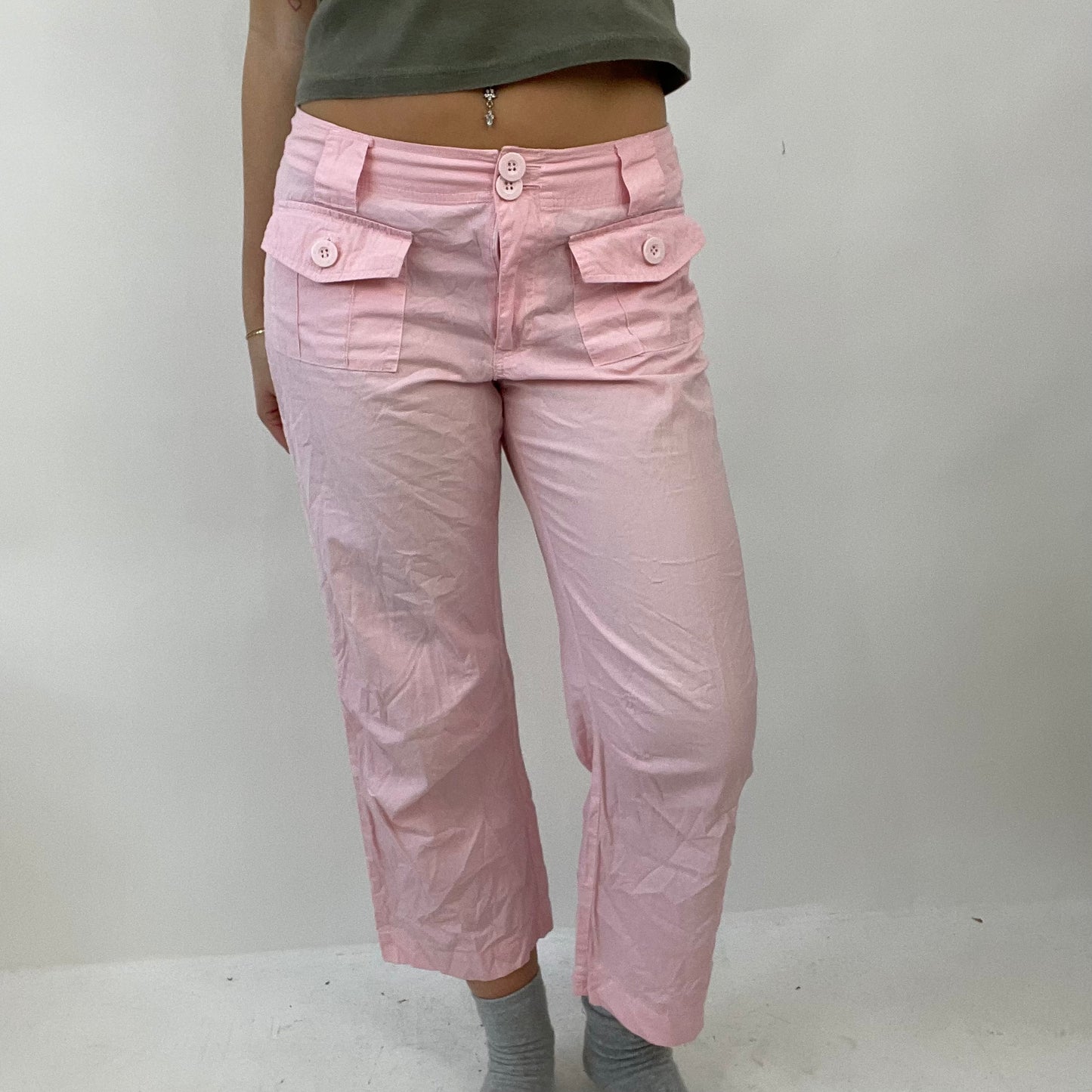 💻COTTAGECORE DROP | small pink cropped trousers