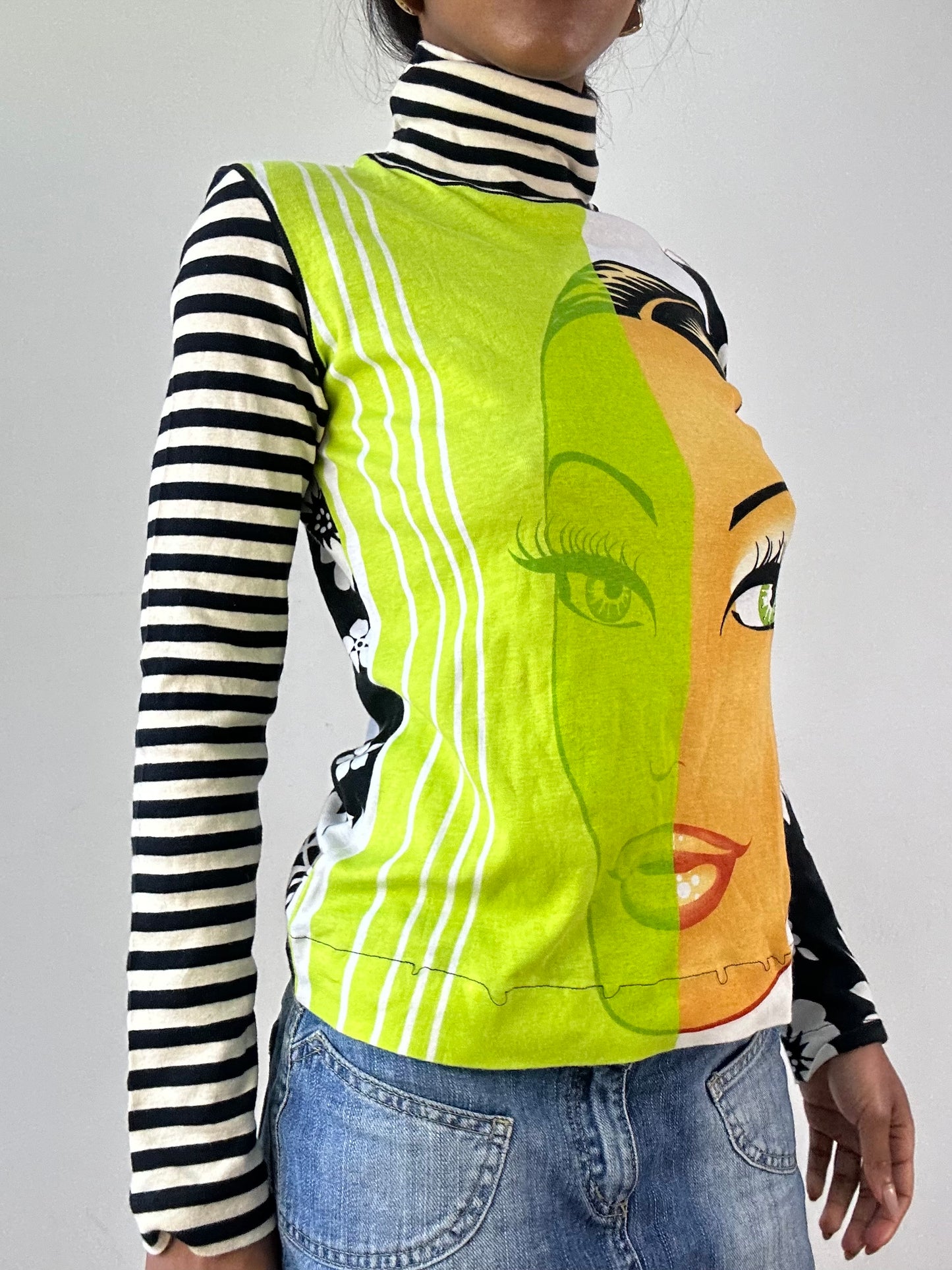 vintage edit twenty-one | small striped custo barcelona turtleneck top