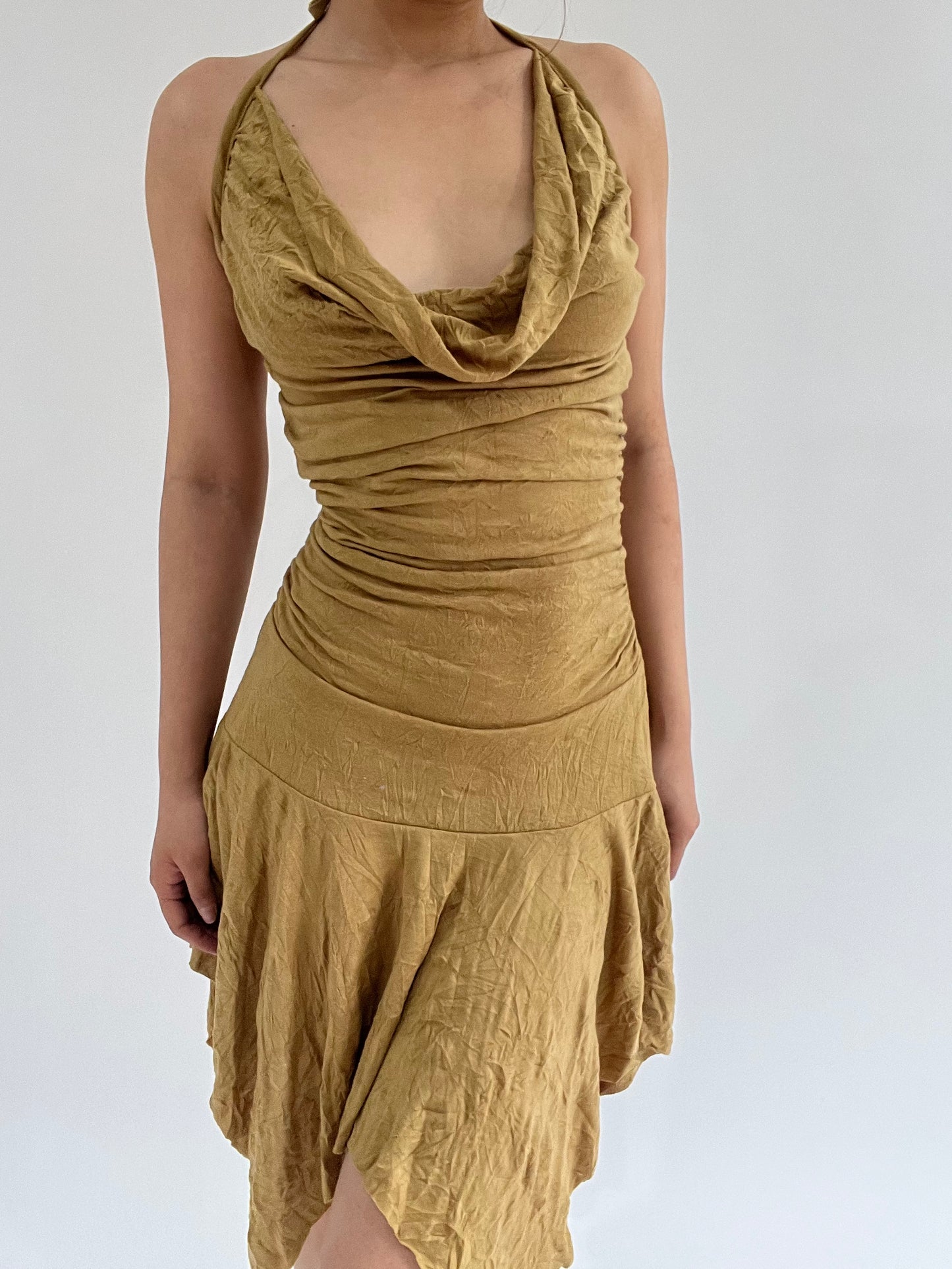 ‼️ small yellow sleeveless dress