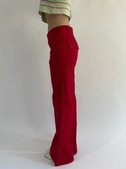 ‼️ | medium red fitted trousers