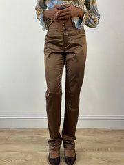 BEST PICKS | medium light brown satin style trousers