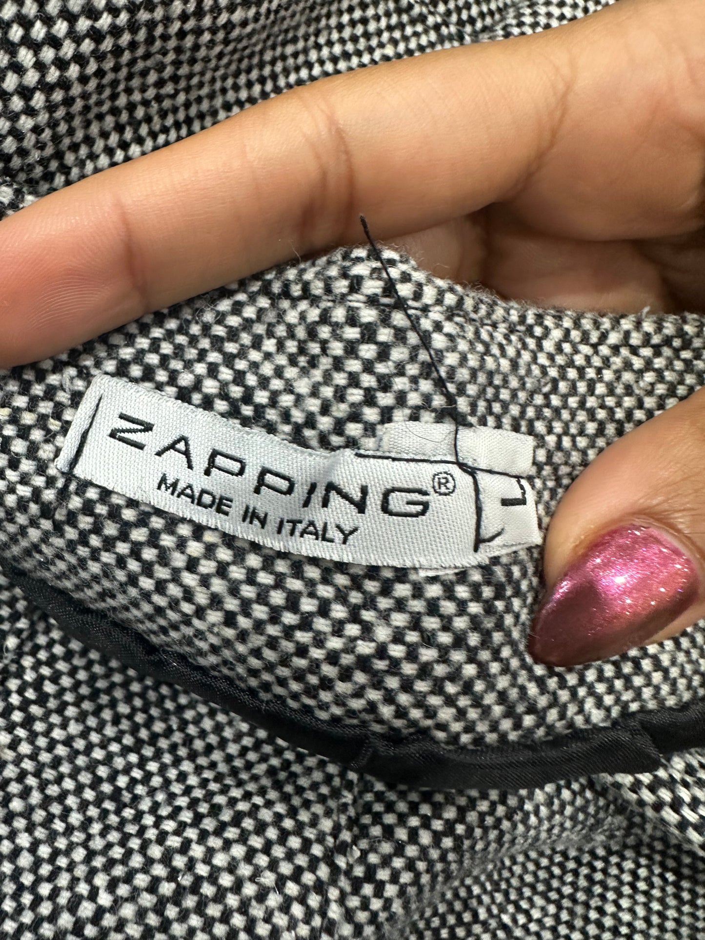 vintage edit thirty-four | medium grey checkered mini skirt