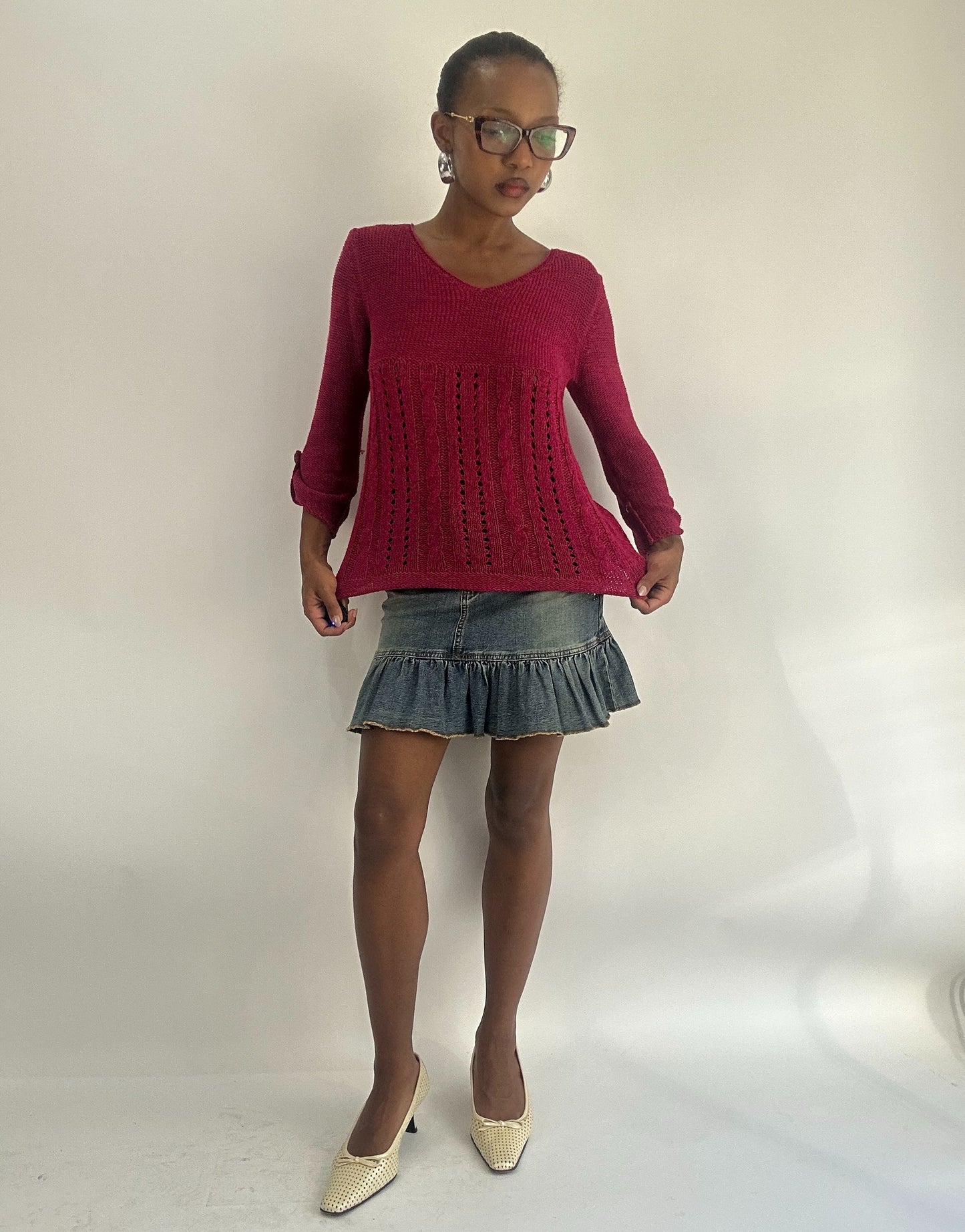 AUTUMN FAVOURITES | small pink knit jumper