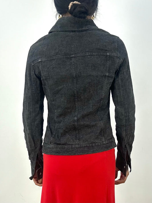 BEST PICKS | small/medium black denim style jacket