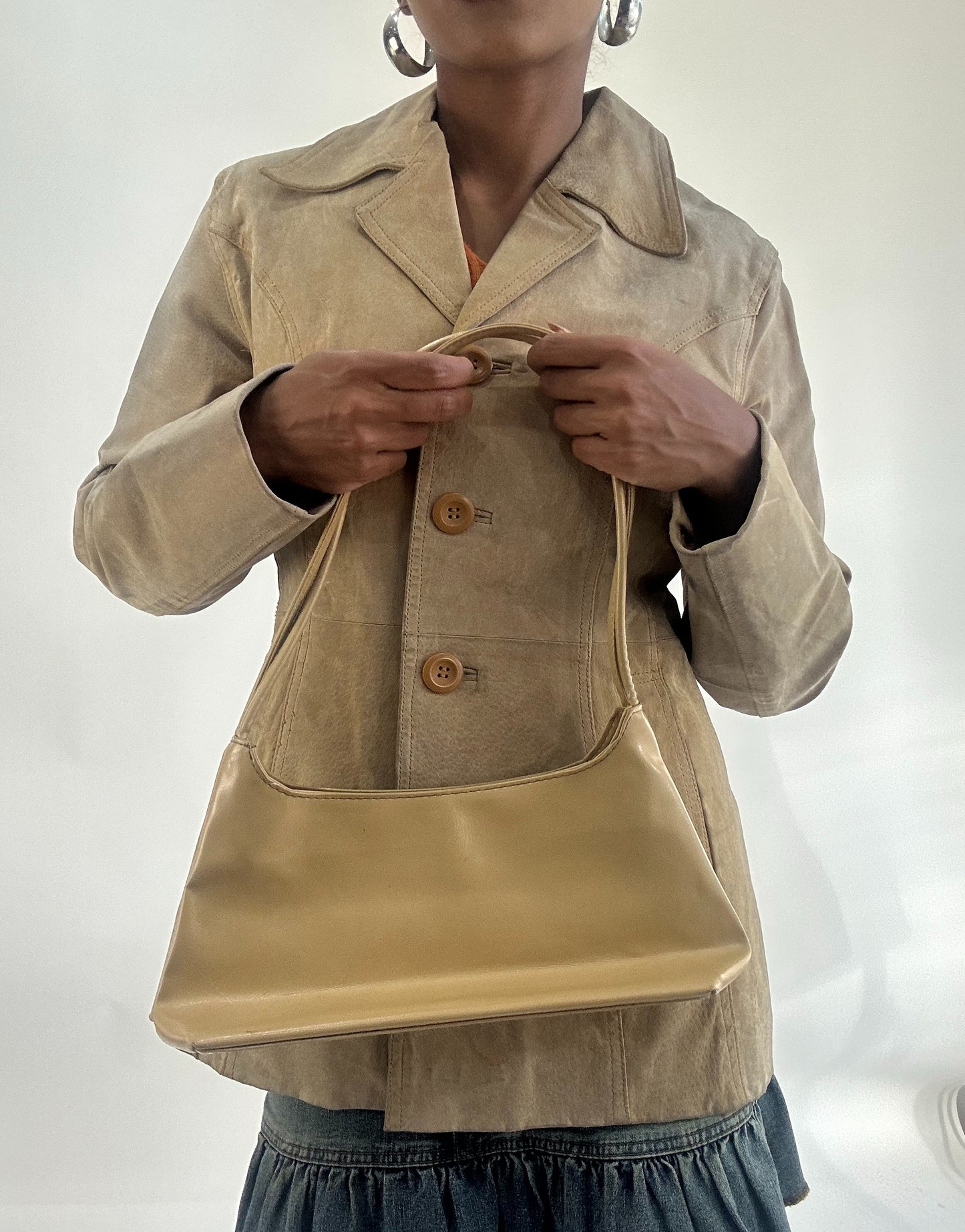 AUTUMN FAVOURITES | beige faux leather handbag