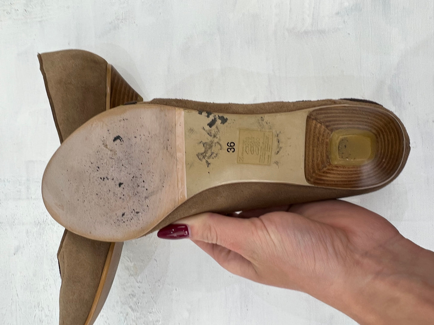 ⭐️ BEST PICKS | uk 3 beige and green floral ballet pumps