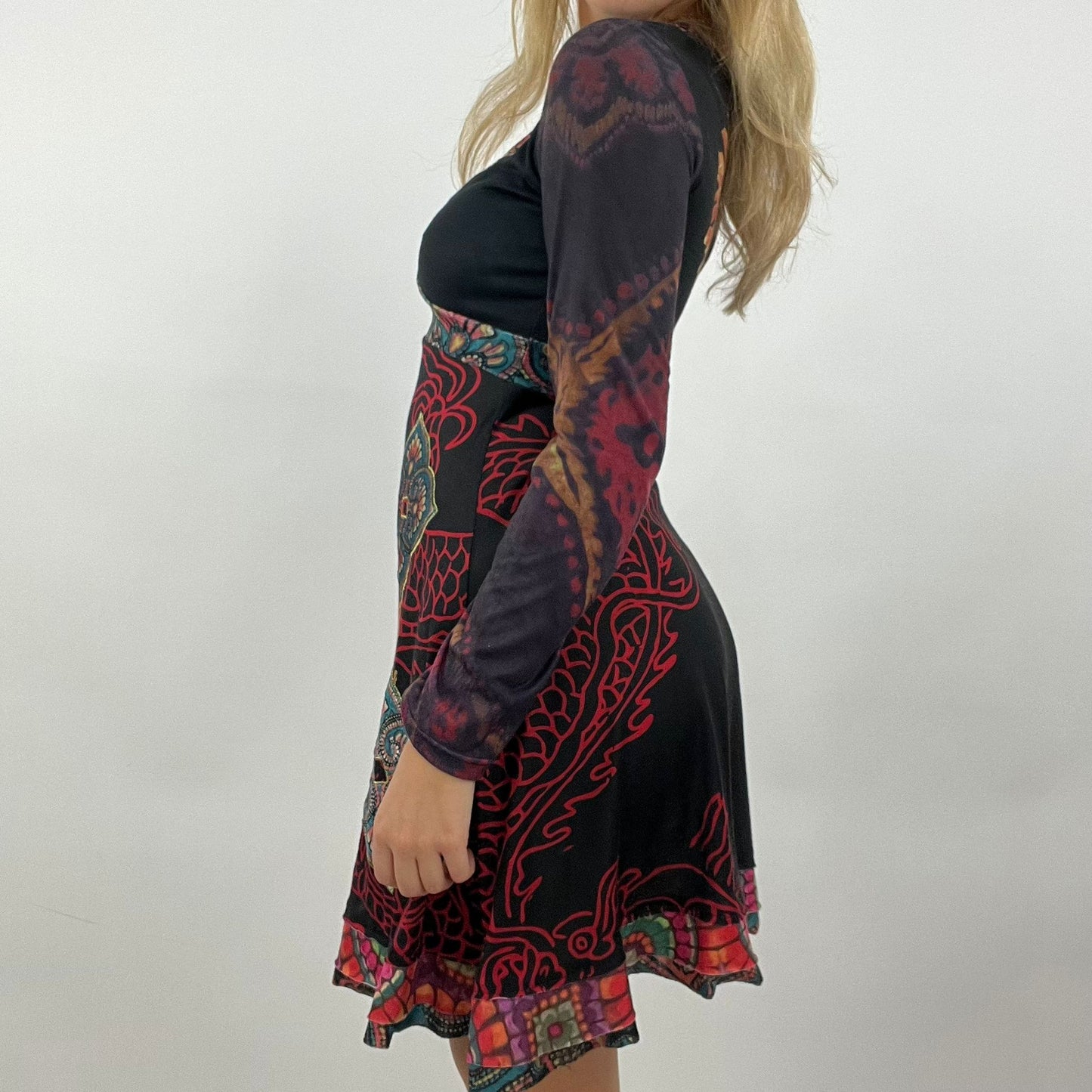 12 DAYS OF XMAS DROP | small black graphic desigual dress