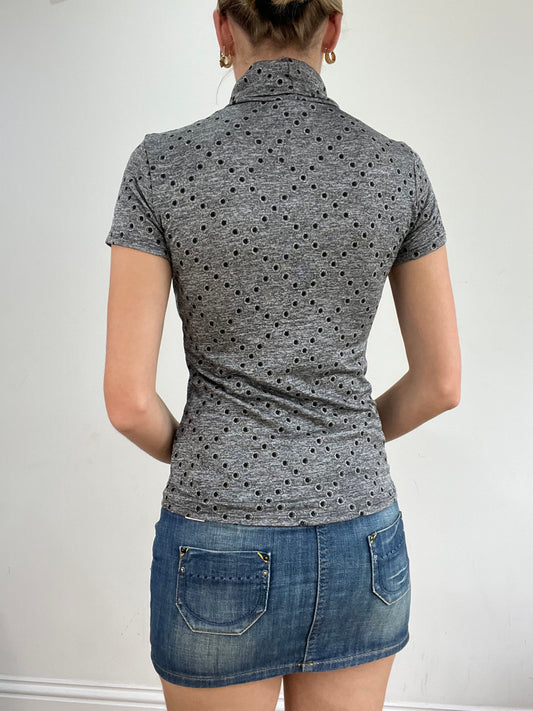 BEST PICKS | small grey roll neck t shirt