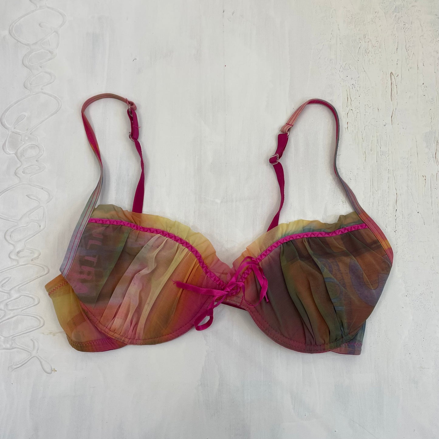 JEANS AND A NICE TOP DROP | small padded multicoloured bra