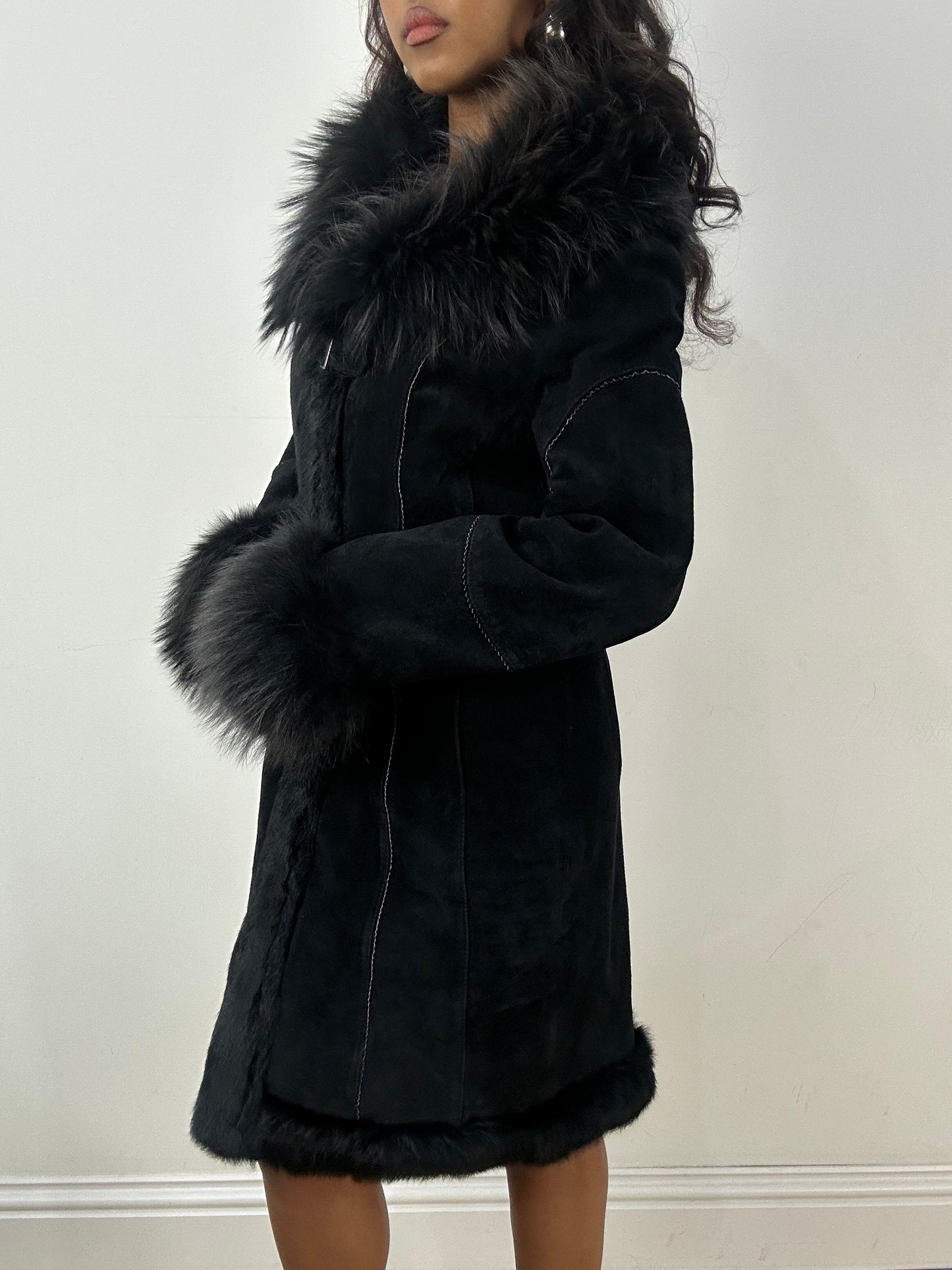 BEST PICKS | medium black faux fur afghan style coat