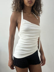 vintage edit: valentine’s day | taille: XS · couleur: blanc · article: haut · détails: encolure dos-nu
