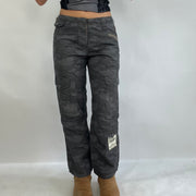 💚💻INSTA BADDIE DROP | XS grey patterned trousers