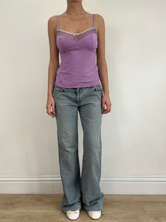 💻💚 vintage edit nineteen | medium purple structured cami