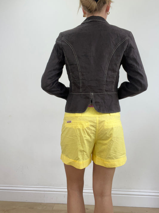 💻💚vintage edit twenty-four | medium yellow shorts