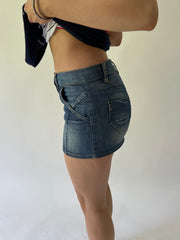 sailor drop | Pequeno azul sisley denim mini disque