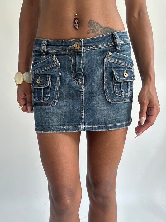 summermaxxing drop | small blue denim mini skirt