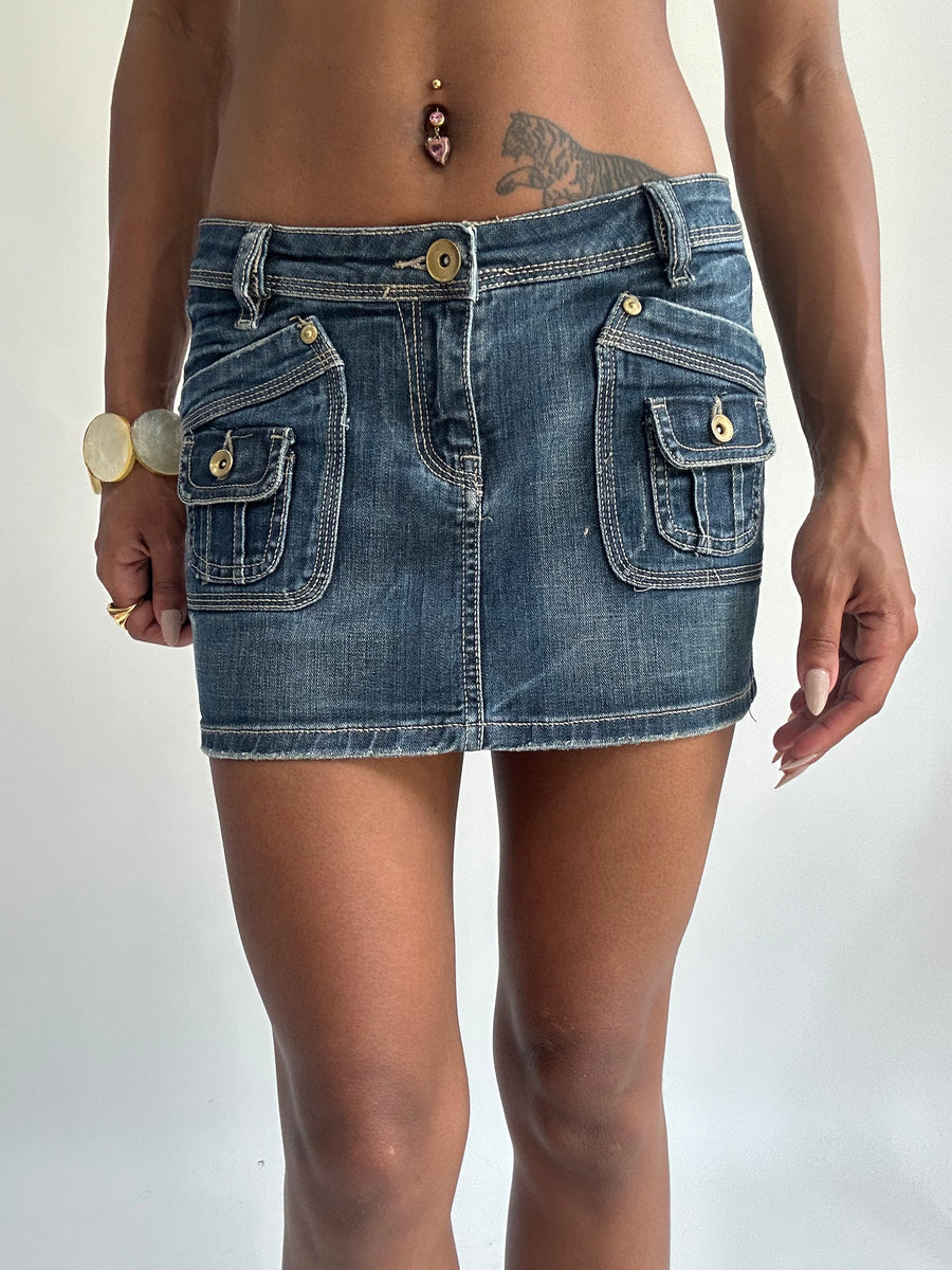 summermaxxing drop | small blue denim mini skirt