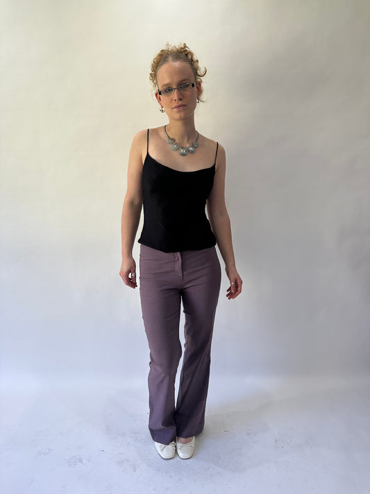 devil wears prada | small/medium purple fitted trousers
