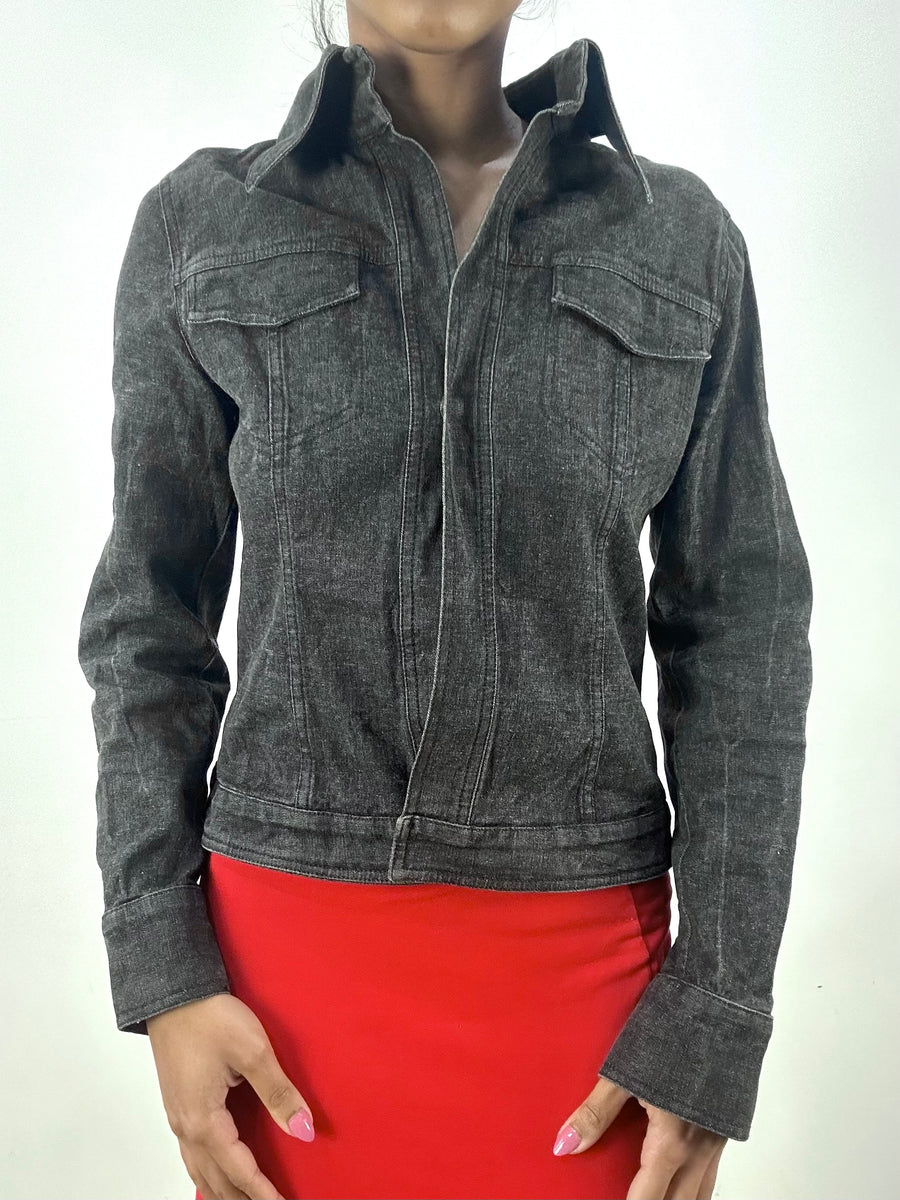 BEST PICKS | small/medium black denim style jacket