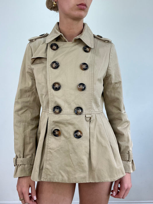 vintage edit twenty | small brown and beige style trench coat