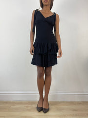 BEST PICKS | small black mini ruffle dress