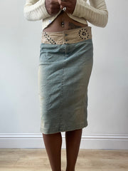 BEST PICKS | small blue denim midi skirt