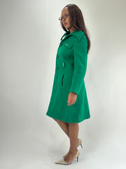 FAVORITOS DE INVIERNO | abrigo de trinchera de estilo guisante verde