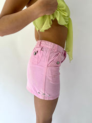 Festival-Drop | extra kleiner rosa Diamant-Minirock