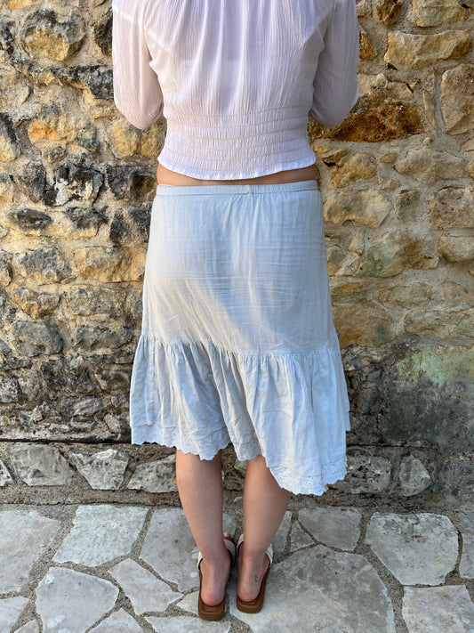 french summer drop | Extra pequeno/menor azul terrado midi disfarce