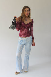SATC drop | taille: M · couleur: bleu + blanc · article: pantalon · détails: tie and dye