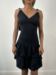 BEST PICKS | small black mini ruffle dress