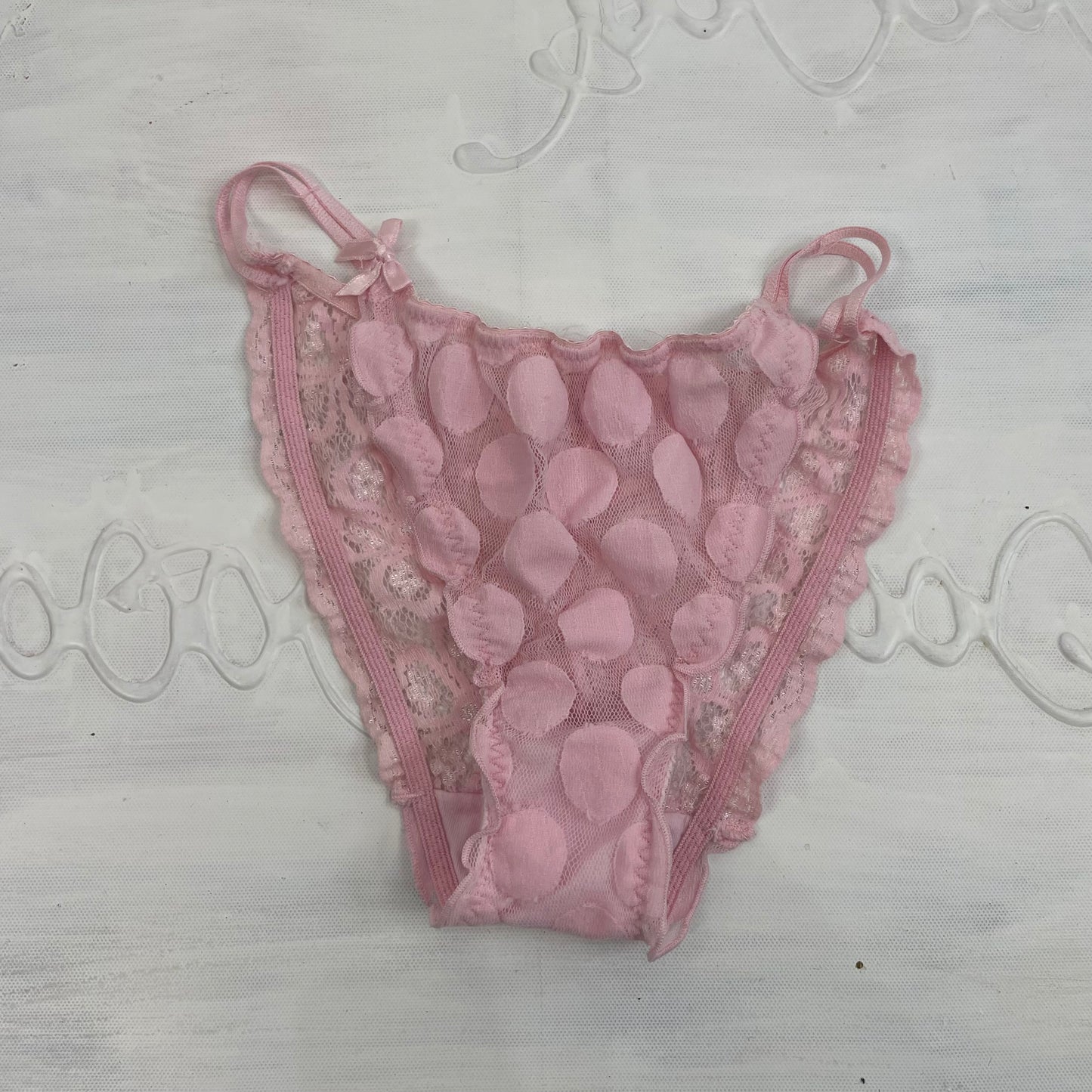 CHALET GIRL DROP | small pink lace underwear
