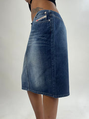 💚vintage edit thirty-five | small/medium blue diesel ديني ميدي كرت