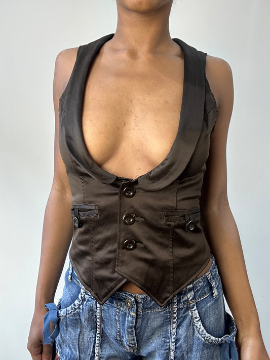 BEST PICKS | small brown waistcoat top