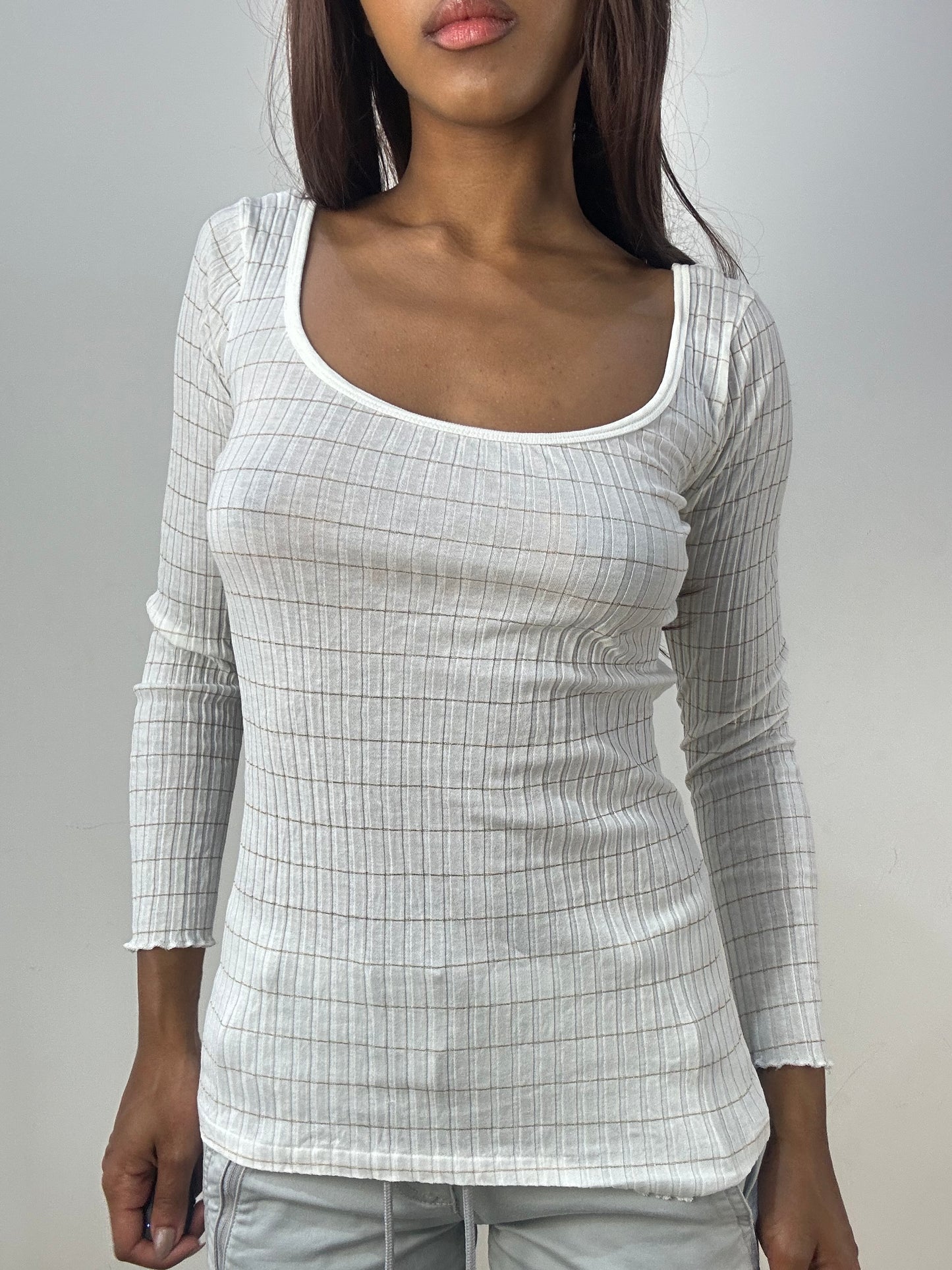 vintage edit thirty-three | extra small white intimissimi long sleeve top