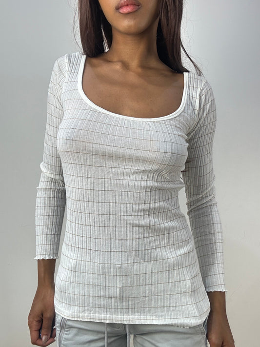 vintage edit thirty-three | extra small white intimissimi long sleeve top