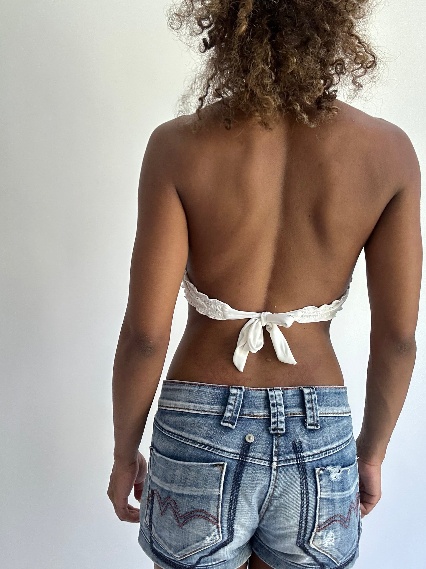 BEST PICKS | small/medium white broiderie bikini set