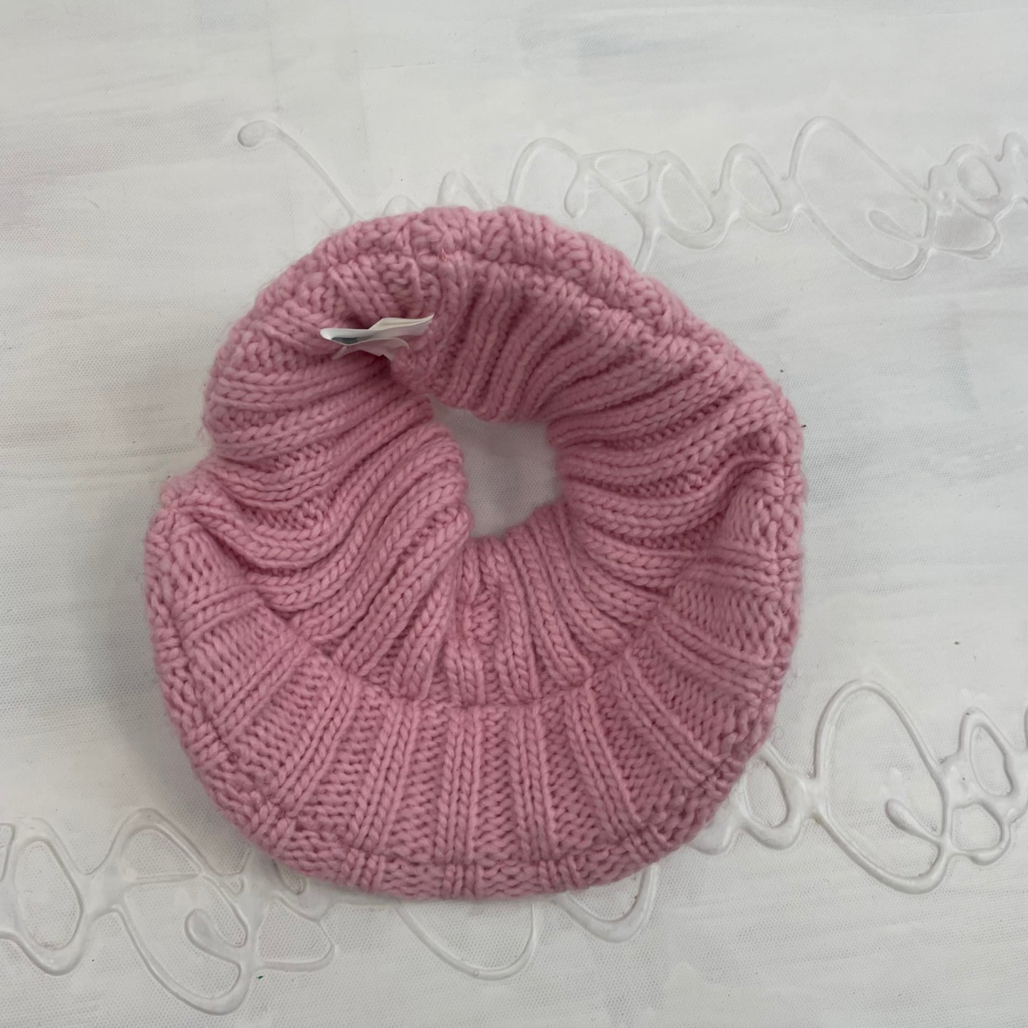CHALET GIRL DROP | pink knitted visor hat