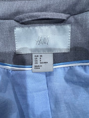 office siren | medium grey old label H&M single-button fitted blazer