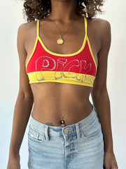 beach drop | taille: S · couleur: rouge + jaune · article: ensemble bikini